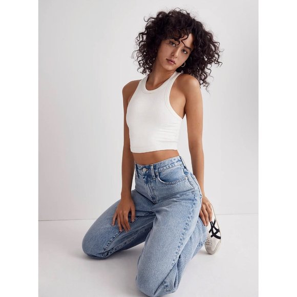 Madewell Variegated Rib Crop Tank [C-7] - Picture 1 of 7